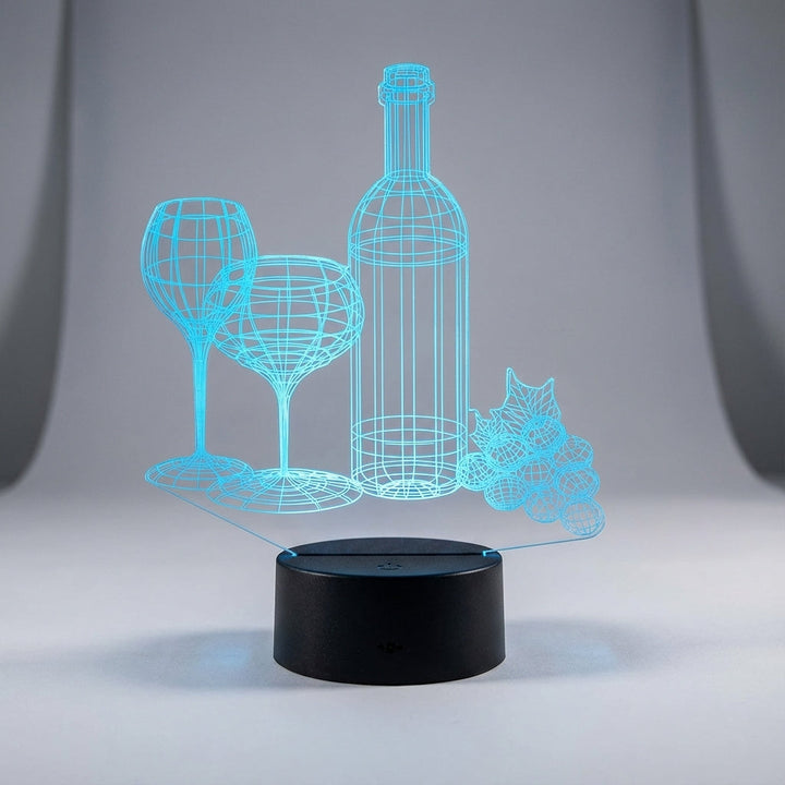 3D Illusion Tabletop Lamp -  NoirGlow