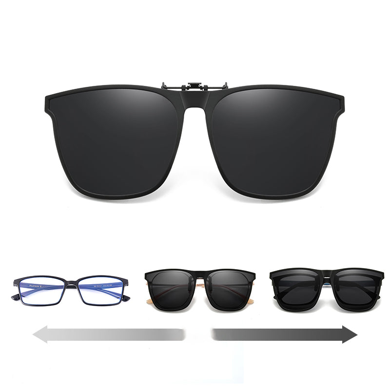 Polariseret solbrille-clip til brillebrugere – Felix