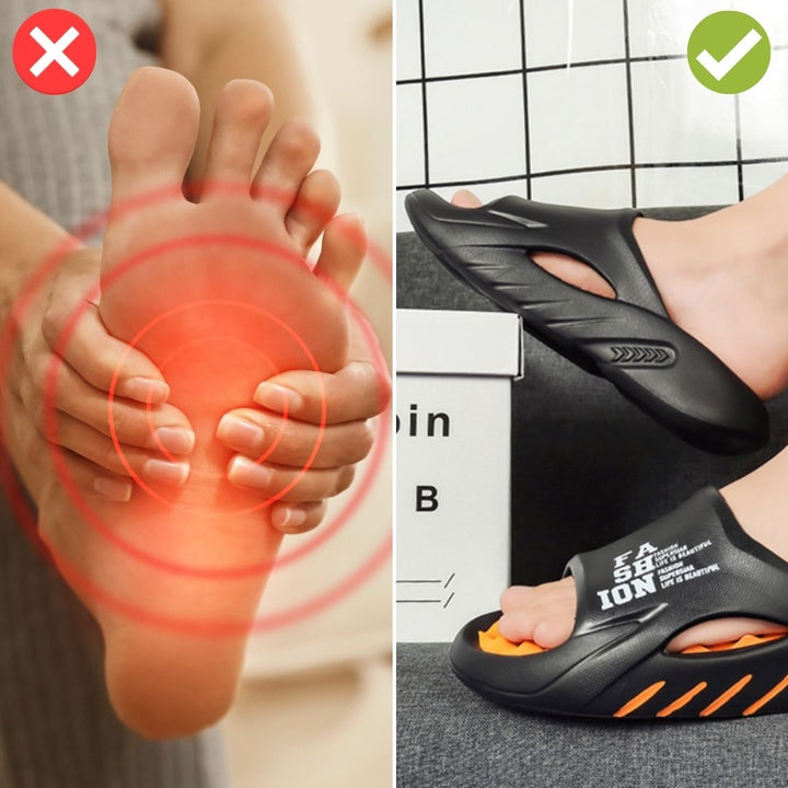 Ortopædiske massage-hjemmesko med nupper til damer og herrer – Vitalis