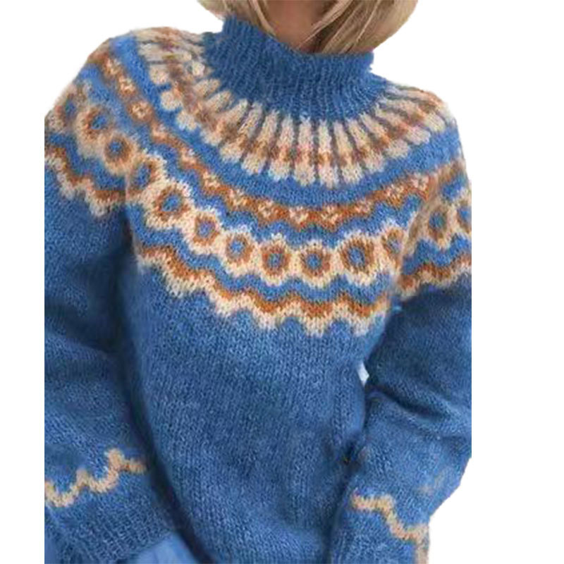 Retro strikket dametrøje til kvinder - Eloise
