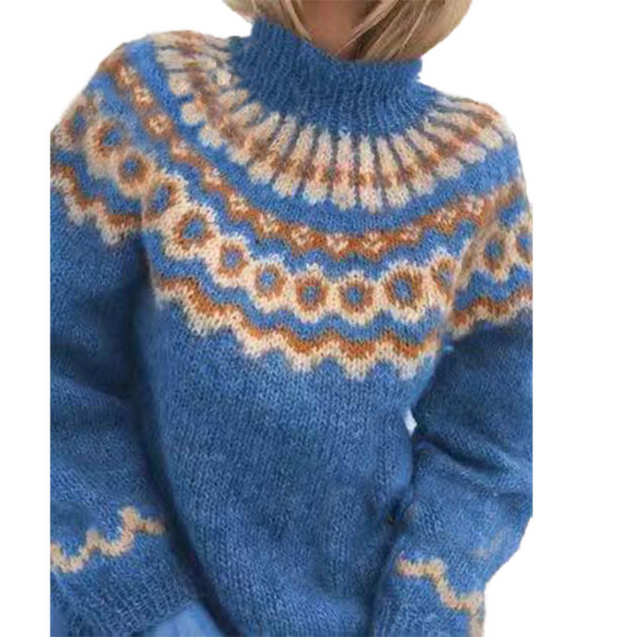 Retro strikket dametrøje til kvinder - Eloise