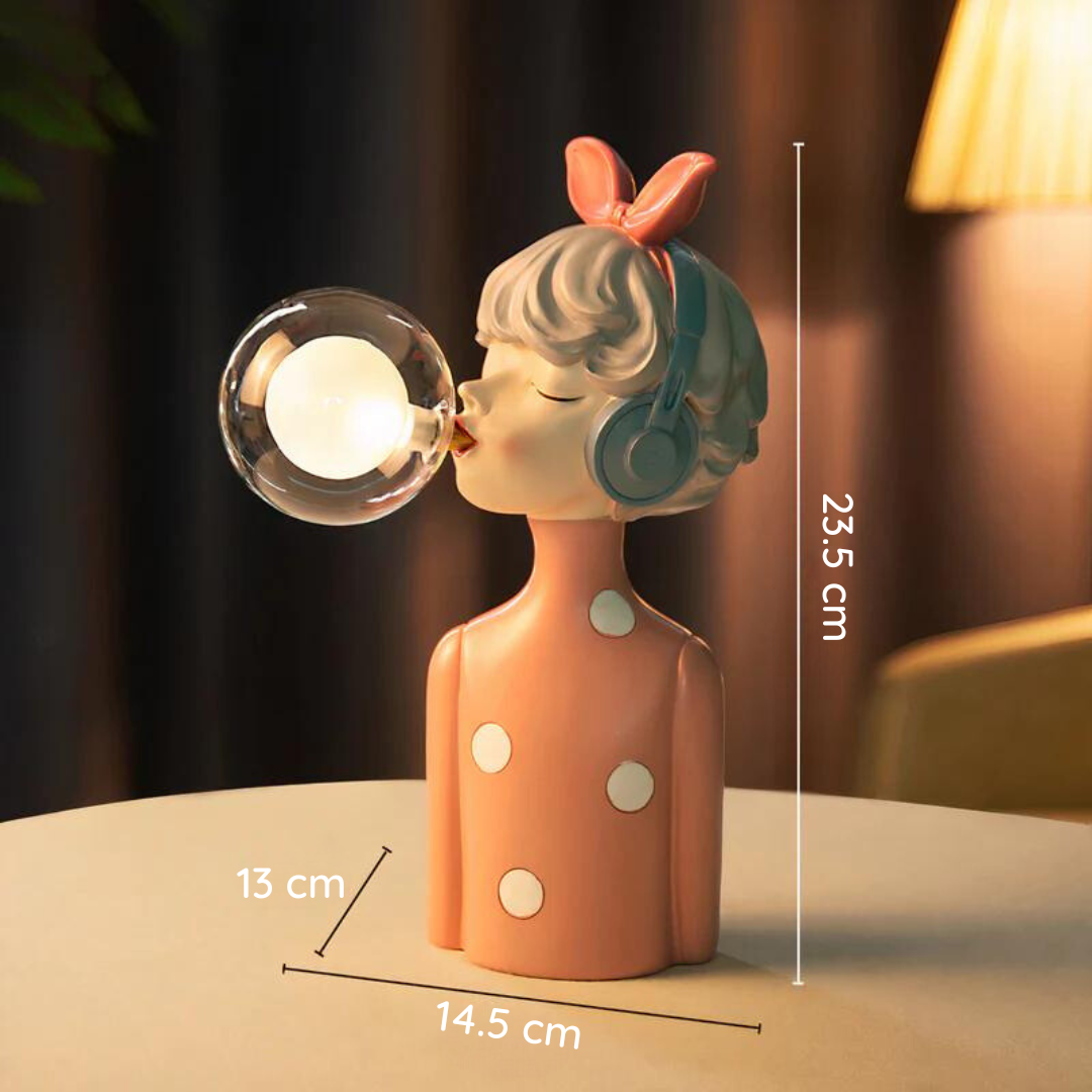 Håndlavet Bordlampe - CraftGlow