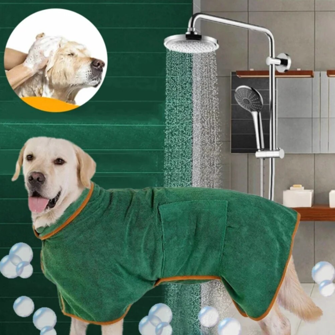 Behagelig hundebadekåbe - Finn