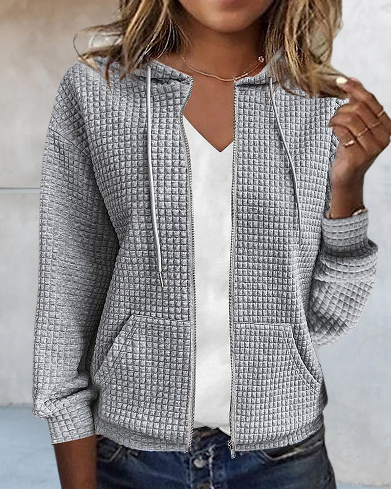 Casual Comfort Damevest med lommer og snore - Sophie