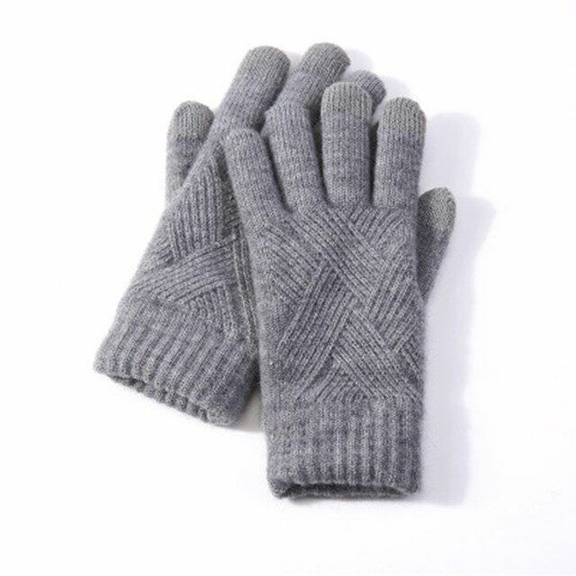 Behagelige strikkede damehandsker - Isabelle