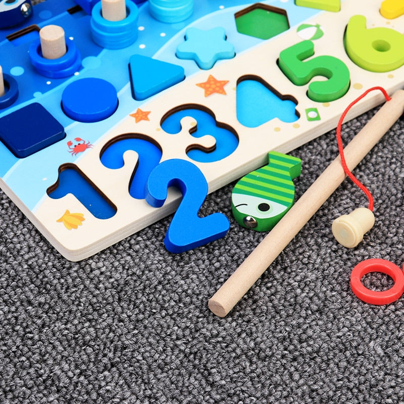 Montessori aktivitetsbræt til tumlinger - Træ LegeSafari