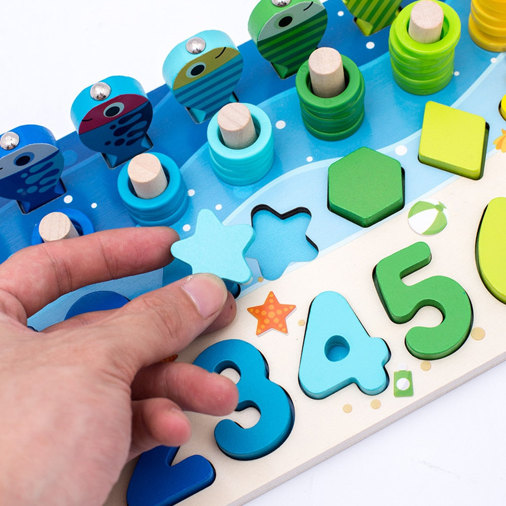 Montessori aktivitetsbræt til tumlinger - Træ LegeSafari