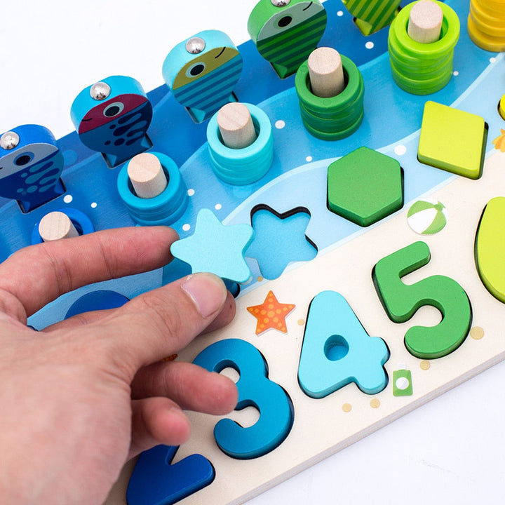 Montessori aktivitetsbræt til tumlinger - Træ LegeSafari