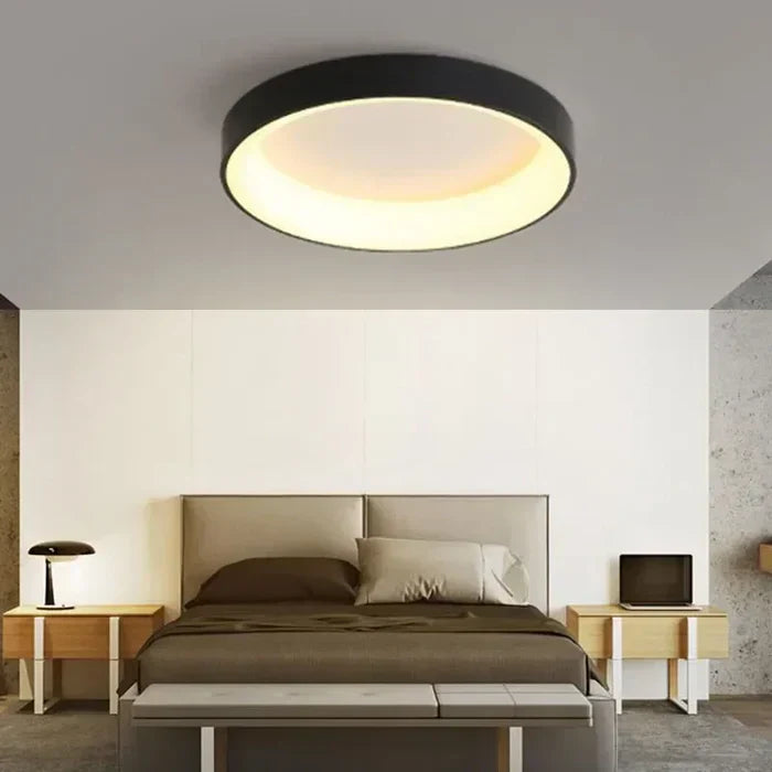 Skandinaviske runde LED-loftlamper - NordicGlow