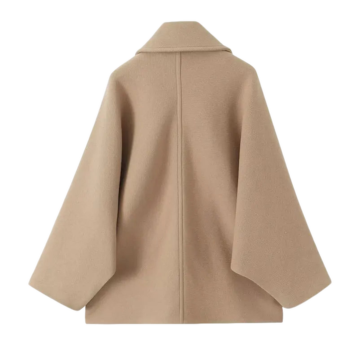 Dame overgangsjakke i oversized look med knaplukning – Selina