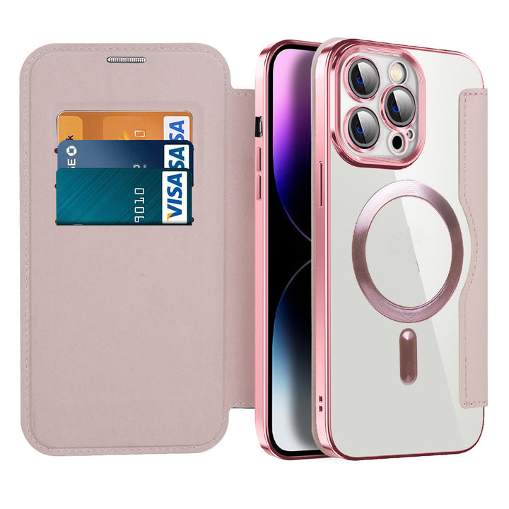 Læder Flip Etui med Magnet Adsorption & RFID-beskyttelse – Valtrix (1+1 GRATIS)