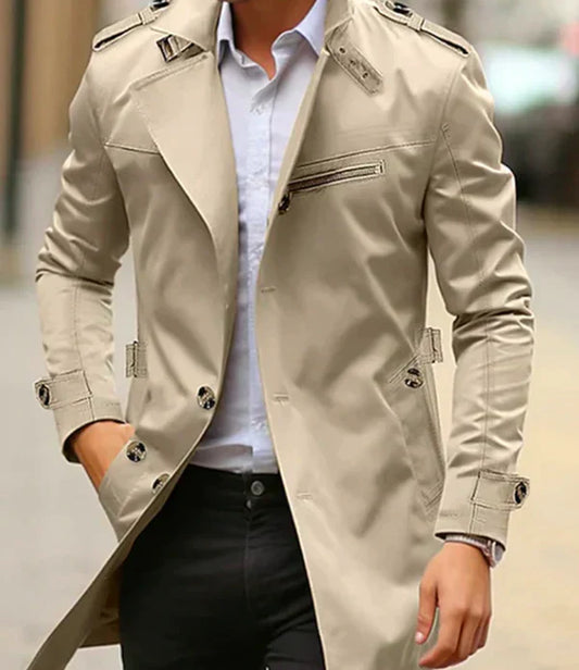 Efterårsklassisk herre-trenchcoat – Fabrizio