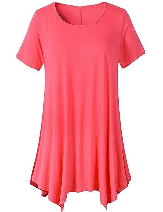 Loose Fit Dame T-shirt med Korte Ærmer – Taryn