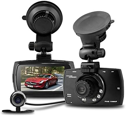 Dual Lens Car Dash Cam G30 2.7" LCD Full HD 1080P med G-Sensor