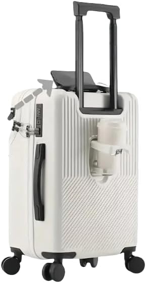 Håndbagage med hård skal, kopholder, USB-port og TSA-lås