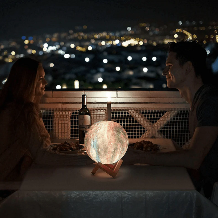 Natlampe med stjernehimmel og touchkontrol - Orion
