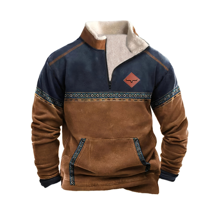Herrepullover med lynlås - Frieda
