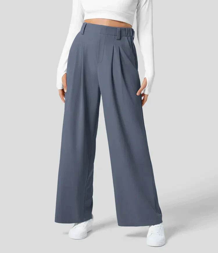 Comfy damepantalon med vide ben - Amara