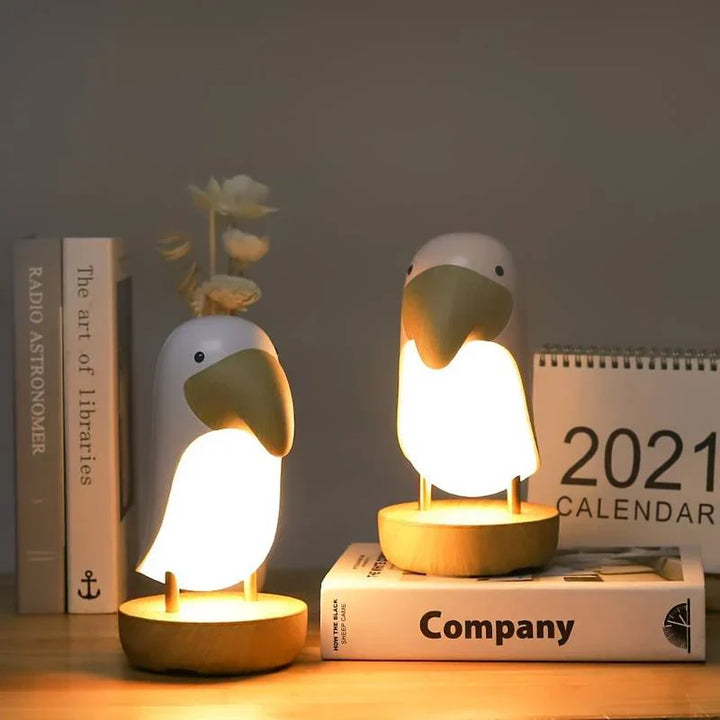 Genopladelig fuglenatlampe - PeckLight