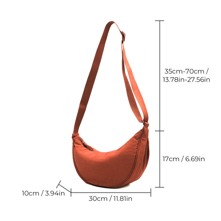 Stilfuld Halvmåne Crossbodytaske - Luna