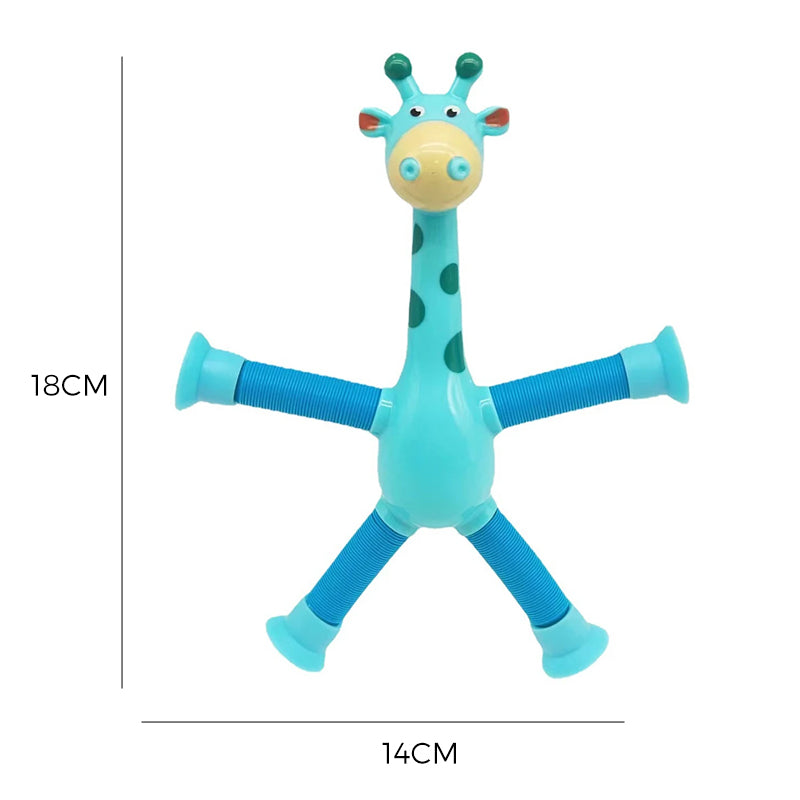 Fleksibelt giraf-legetøj med sugekop - StretchyGiraffe