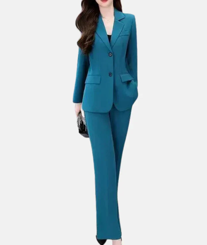 Stilfuldt jakkesæt med taljeret blazer - Isabella