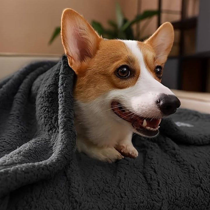 Blødt hvalpetæppe - SnuggleFur Fleece