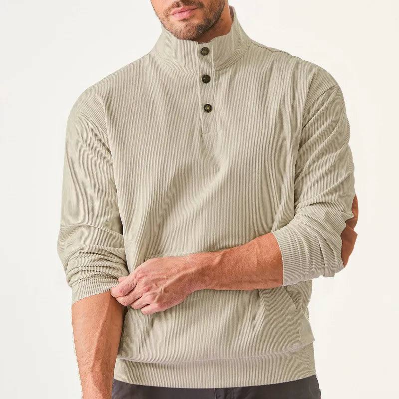 Herresweater med stående krave - Liam