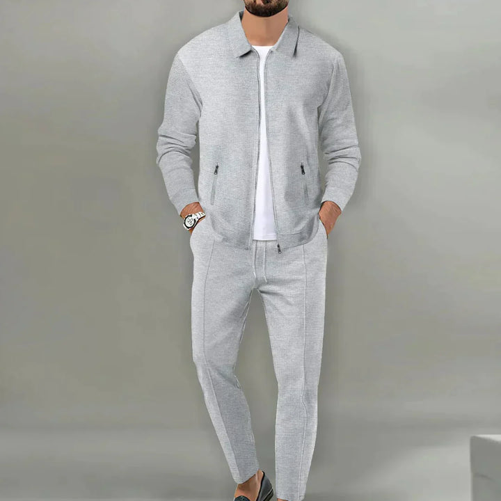 Casual todelt sæt med blazer og klassiske bukser - Leo