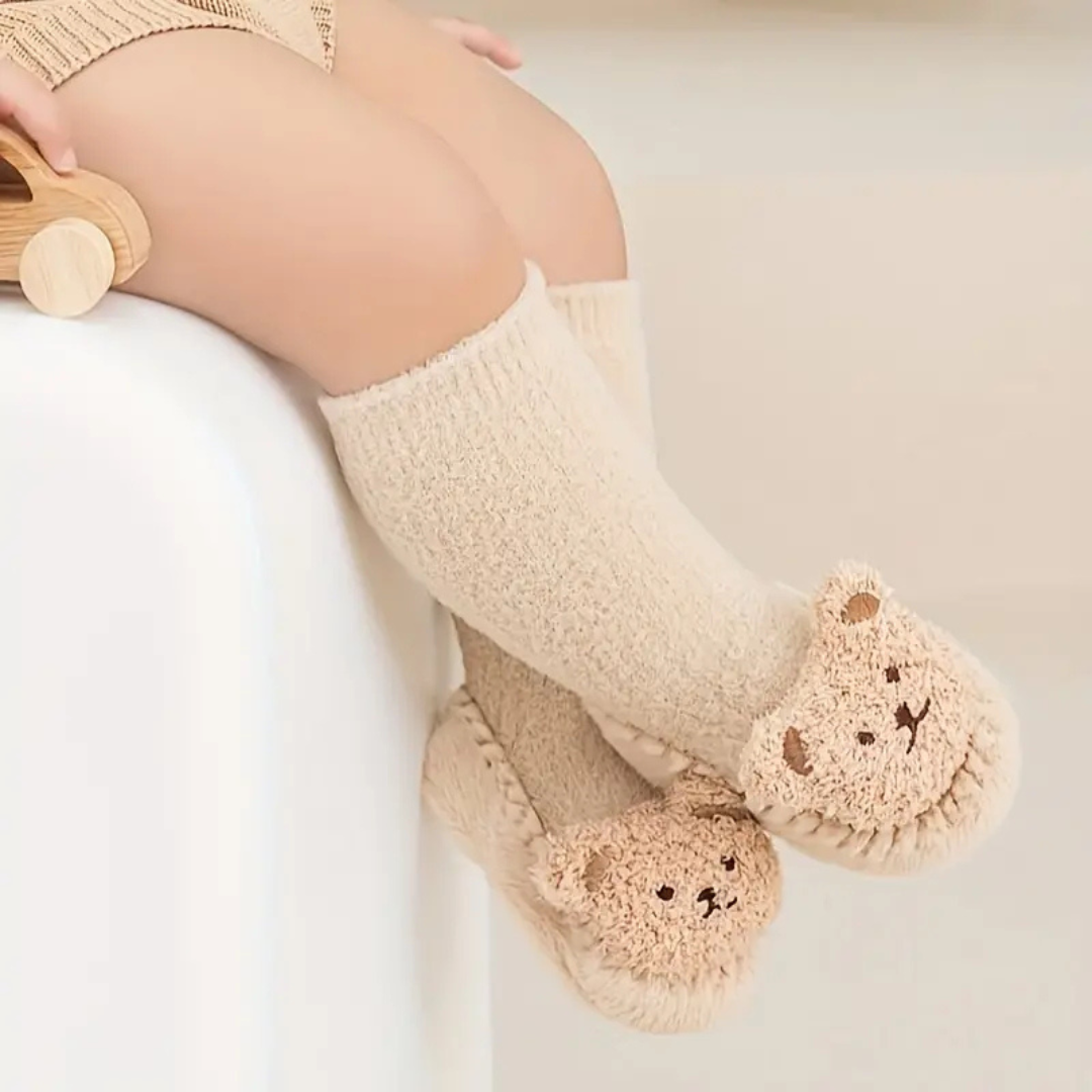 Børnesko sokker med bjørne – CozyBear