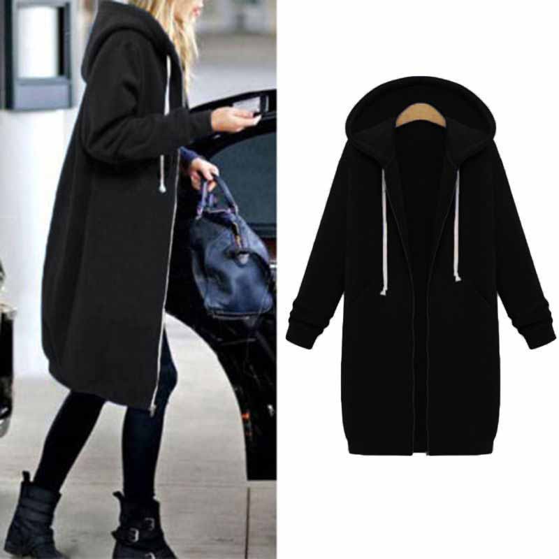 Casual Lang Damecardigan - CozyZip