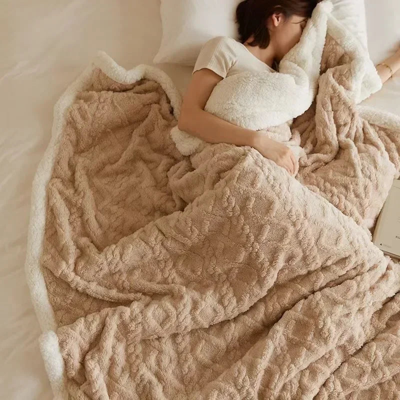 Tykt vintertæppe af lammeuld - WarmWool