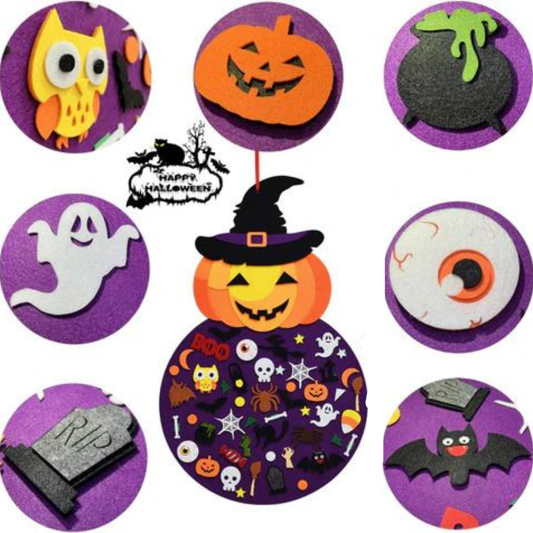 Halloween DIY Filttavle med græskar – SpookyBoard