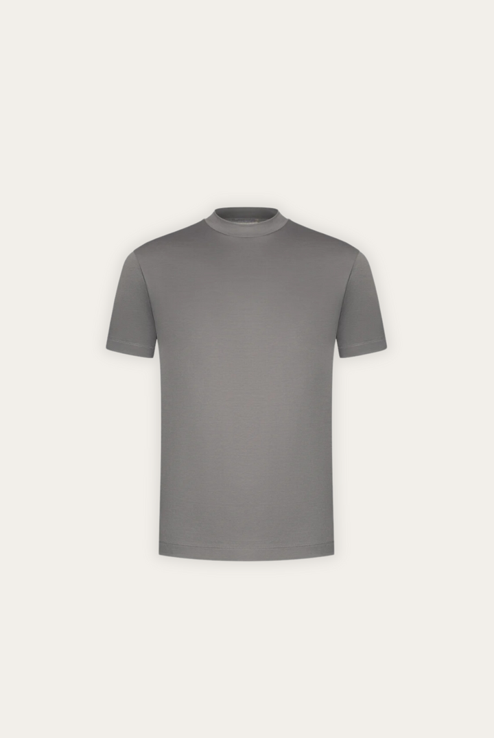 Stilfuld herre-T-shirt i merceriseret bomuld – Dario