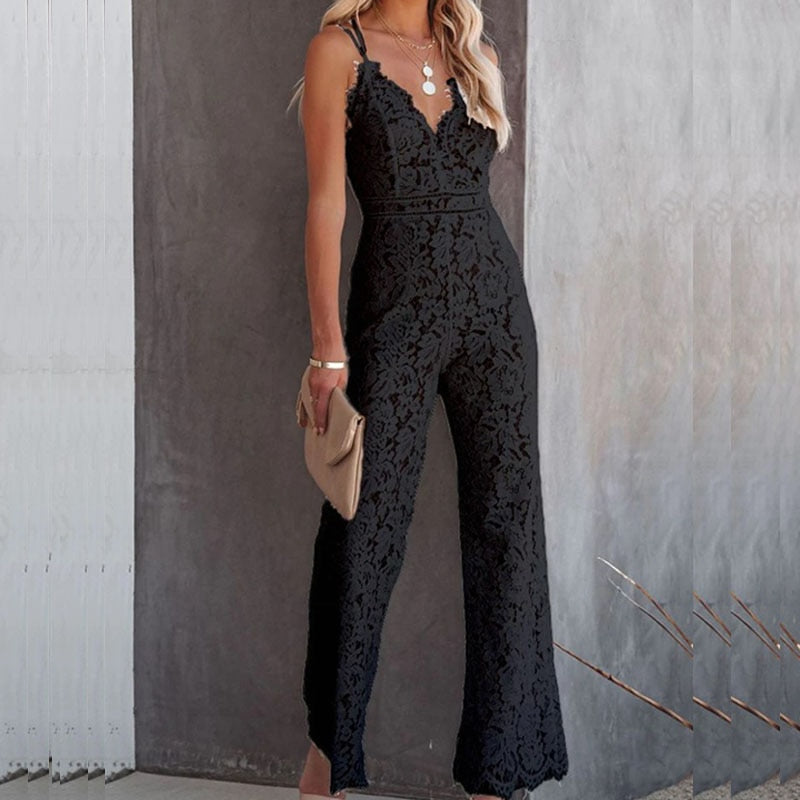 Luftig & moderigtig Ibiza-jumpsuit til damer med høj talje – Amira