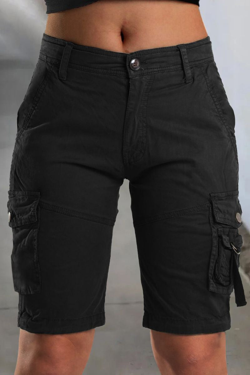 Cargo-shorts til damer med lommer og behagelig pasform til sommeren – Malea