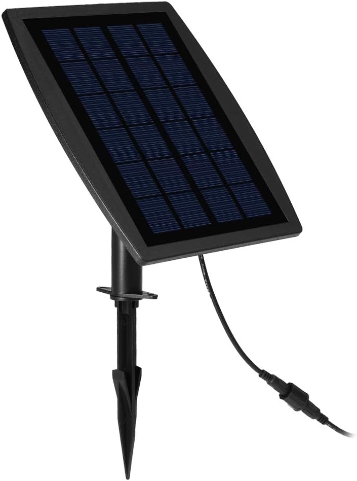 Solcelle-drevet luftpumpe kit 2,5 W med slanger og sten