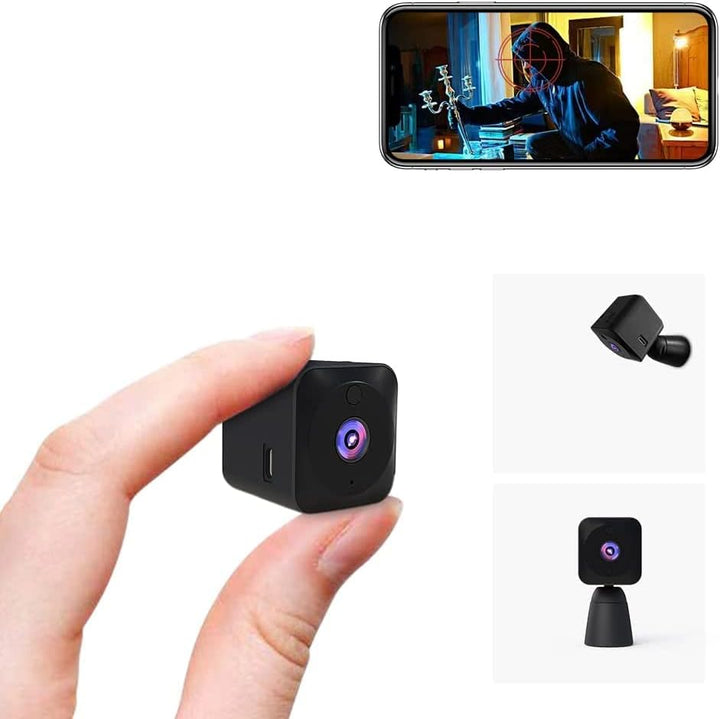 Mini sikkerhedskamera 4K WiFi skjult indendørs kamera med nattesyn