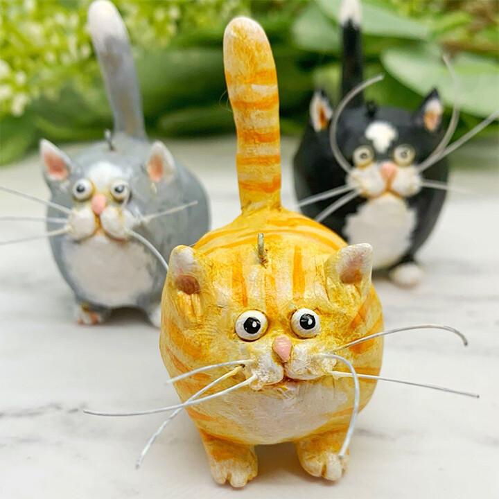 Unikt håndlavet juleornament med kat - Purrfect Holiday Hangers