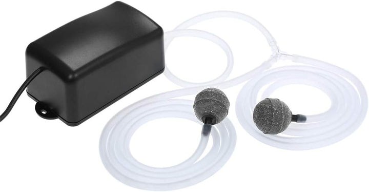 Solcelle-drevet luftpumpe kit 2,5 W med slanger og sten