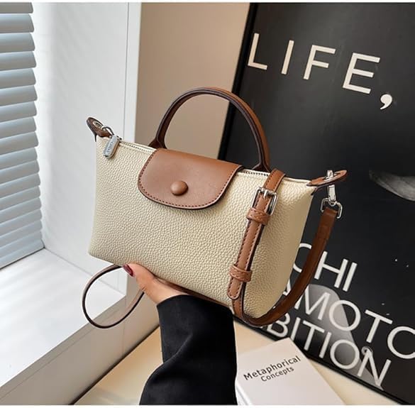 Kvinders crossbody taske - Lille quiltet PU læder rejsetaske