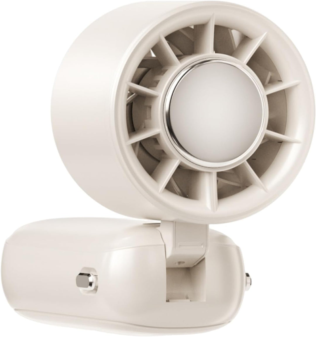 Bærbar sammenklappelig håndholdt ventilator med LED-skærm