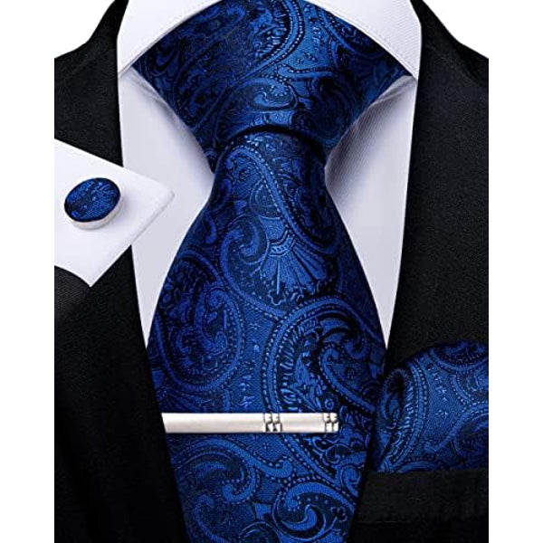Men's Paisley Formal Tie Set - Refined Wedding & Event Accessories 62