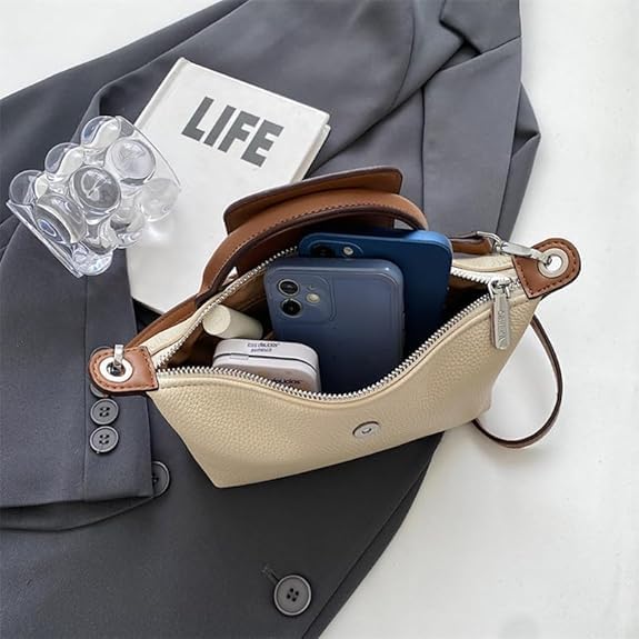 Kvinders crossbody taske - Lille quiltet PU læder rejsetaske