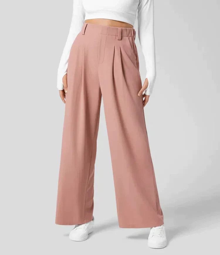 Comfy damepantalon med vide ben - Amara