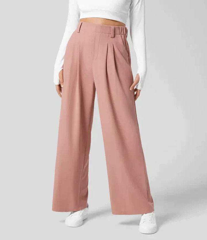 Comfy damepantalon med vide ben - Amara