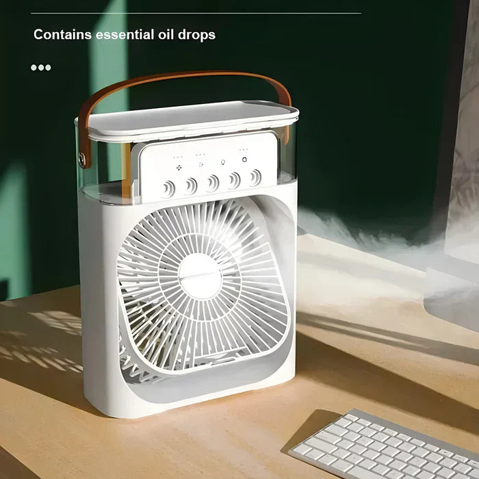 3-i-1 ventilator med 7-farvet LED-lys - BreezeMaster Pro