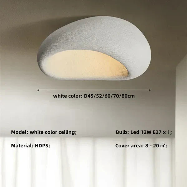 Naturlig Wabi Sabi loftlampe - SereneAura