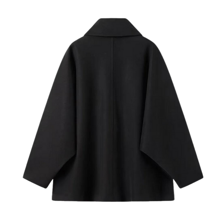 Dame overgangsjakke i oversized look med knaplukning – Selina