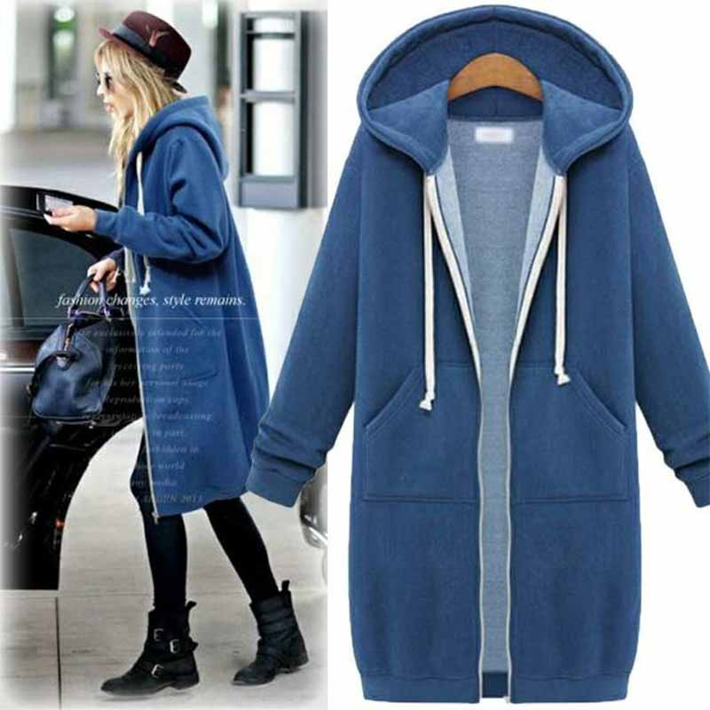 Casual Lang Damecardigan - CozyZip